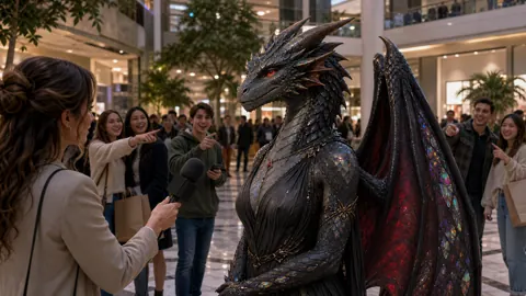 Wyvern Interviewed in Shopping Mall