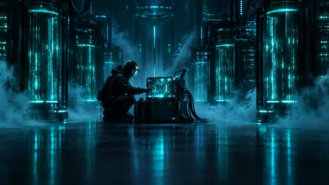 Technician at Server Console
