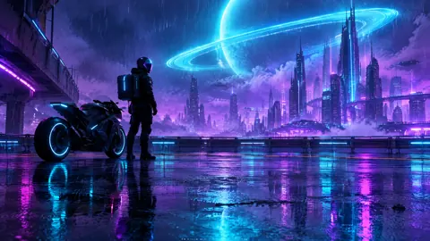 Motorcycle Courier Under Orbital Ring