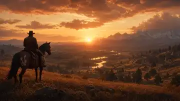 Sunset Over Frontier Trails live wallpaper