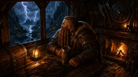 Dwarven Warrior With Runic Mug