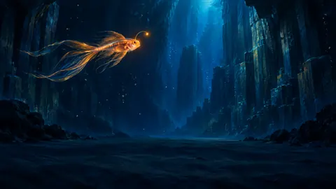 Lanternfish in Basalt Cavern