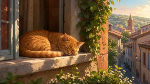 Sleeping Tabby in Pamiers