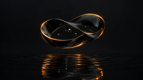 Black Glass Möbius Loop