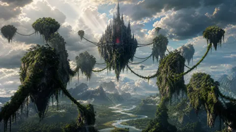 Chained Castle Above Floating Mountains