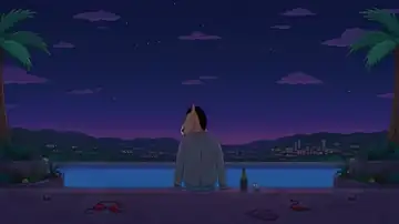 Melancholy Poolside Nights live wallpaper