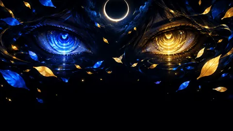 Two-Toned Eyes Under Moon