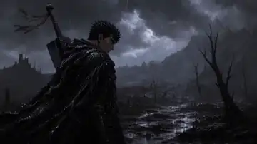 Guts In Moonlit Rain live wallpaper