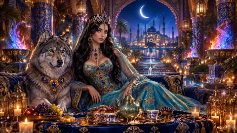 Princess and Jeweled Wolf