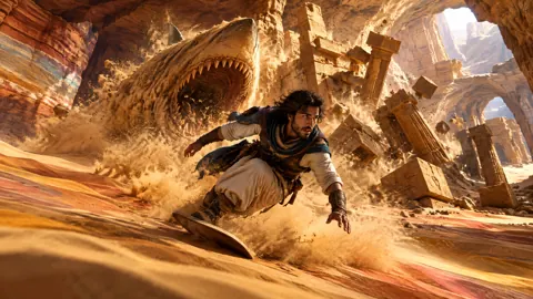 Persian Adventurer and Sand Shark