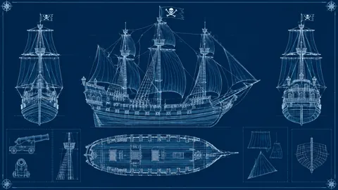 Pirate Ship Blueprint Views