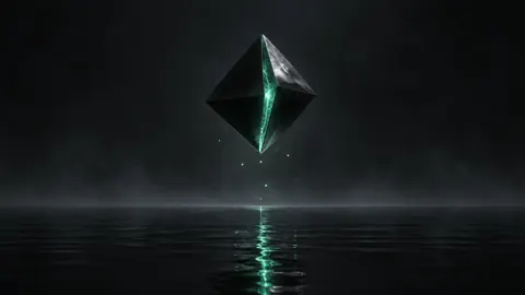Floating Jade Tetrahedron