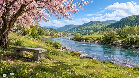Cherry Tree by River
