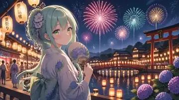 Mint Festival Night live wallpaper