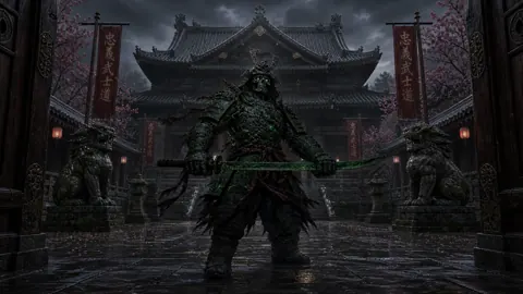Skull Samurai Golem in Temple