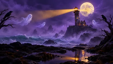 Haunted Lighthouse Full Moon