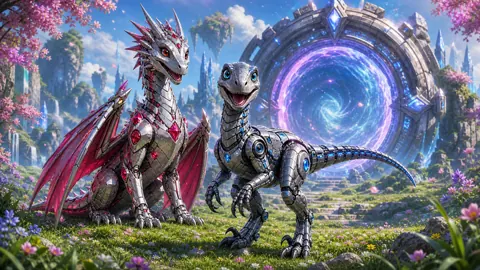 Robotic Wyvern and Raptor Portal