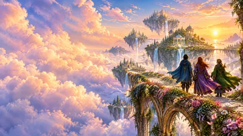 Travelers on a Sky Bridge