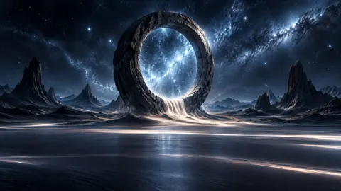 Stone Ring Under Milky Way