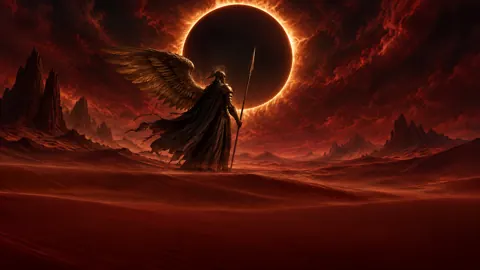 Bronze Guardian Under Eclipse
