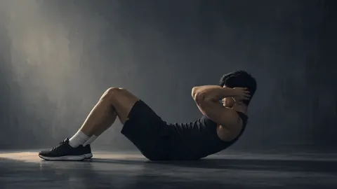 Male Athlete Doing Sit-Ups