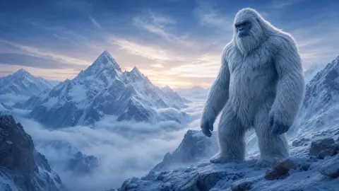 Yeti on Himalayan Ridge