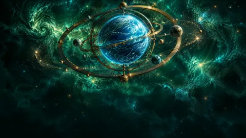 Blue Planet Brass Astrolabe