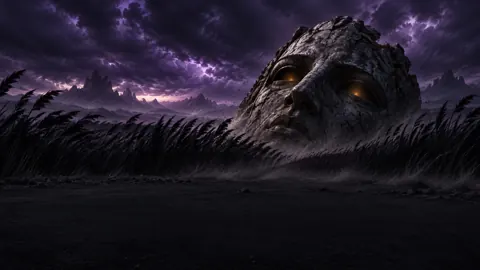 Buried Stone Mask in Reeds