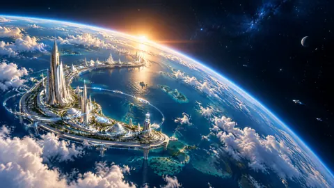 Ocean Colony Above Clouds