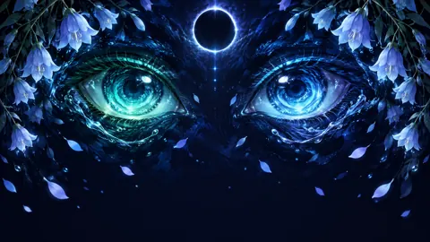 Glowing Eyes and Eclipse Halo
