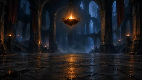 Abandoned Gothic Hall Fire Bowl