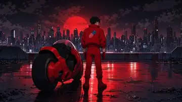 Kaneda’s Red Moon live wallpaper