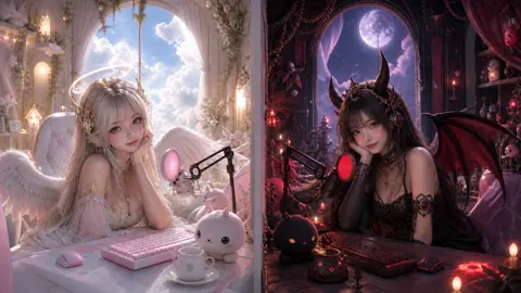 Angel and Demon Streamers