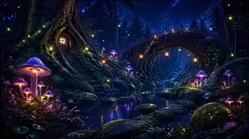 Moonlit Fairy Glade live wallpaper