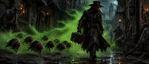Plague Doctor With Bloody Case