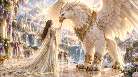 Elf Queen and White Griffin