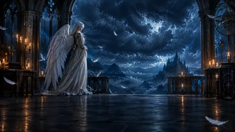 Winged Guardian in Gothic Observatory