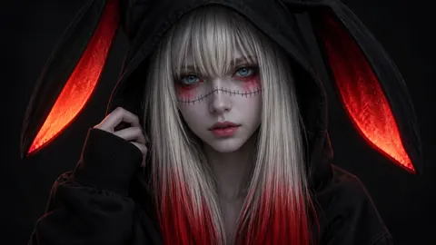 Platinum Blonde Bunny Hoodie