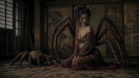 Jorogumo in Abandoned Edo House