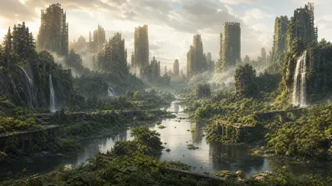 Ville Post-Apo Envahie De Vignes