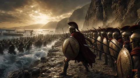 Spartans Defend Greek Coast