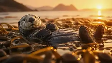 Golden Kelp Drift live wallpaper