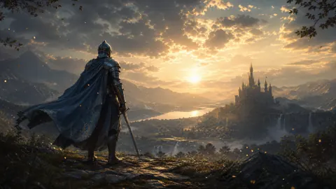 Knightfall Over Golden Vale live wallpaper