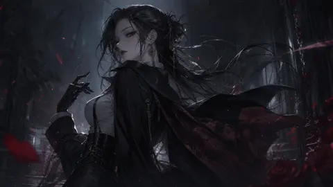 Gothic Investigator With Red Petals