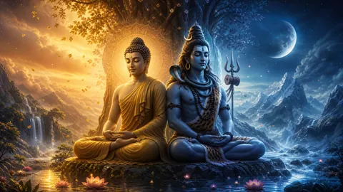 Buddha and Shiva Meditation