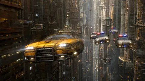 Flying Taxi Police Chase