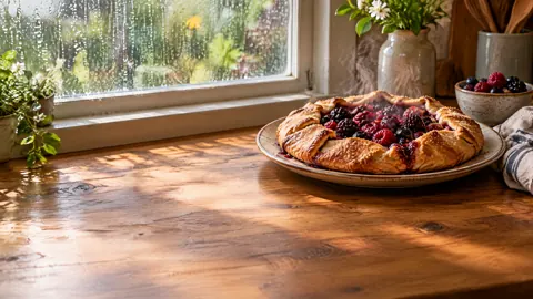 Berry Galette by Rainy Window