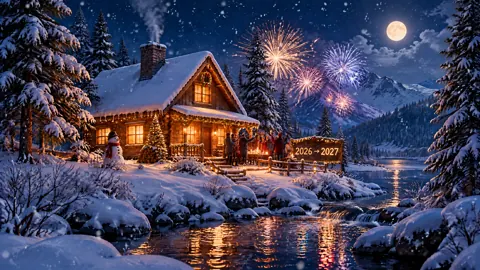 New Year Cabin Fireworks