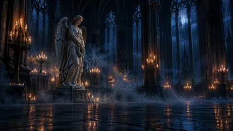 Marble Angel in Cathedral