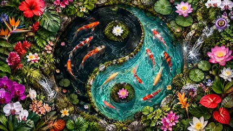 Koi Yin-Yang Pond